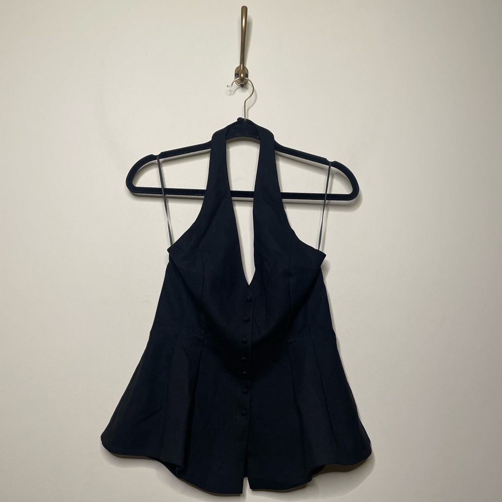 Reformation Auli Halter Top Black - Picture 6 of 9